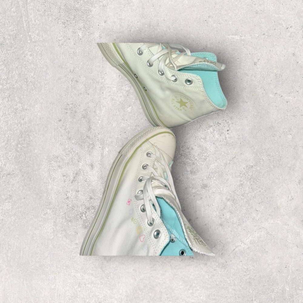 Converse Mint Green High-Top Sneakers - Picture 3 of 5